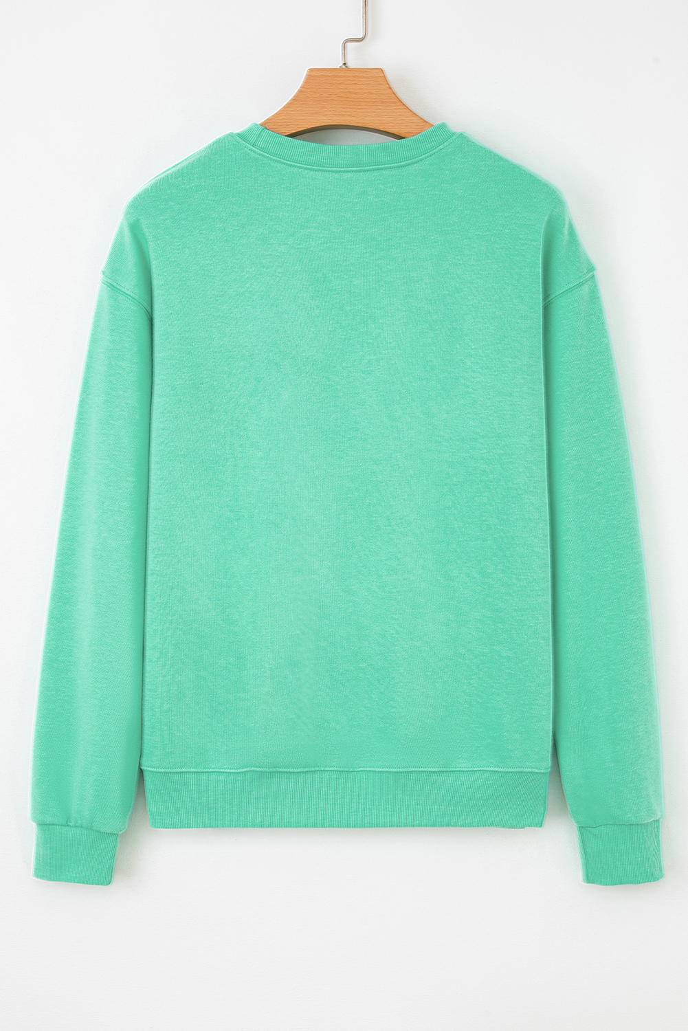 Aruba Blue Cute Halloween Ghost Embroidered Casual Sweatshirt - Image 4