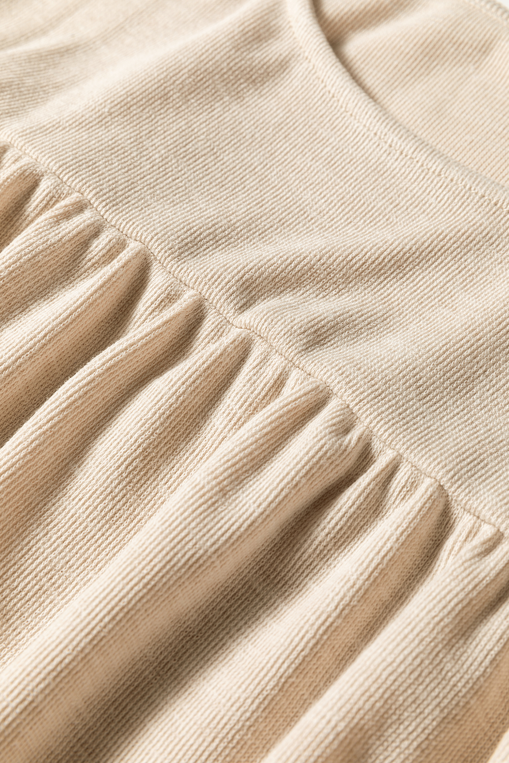 Jet Stream Textured Pleated Drop Shoulder Long Sleeve Knit Top - Image 8