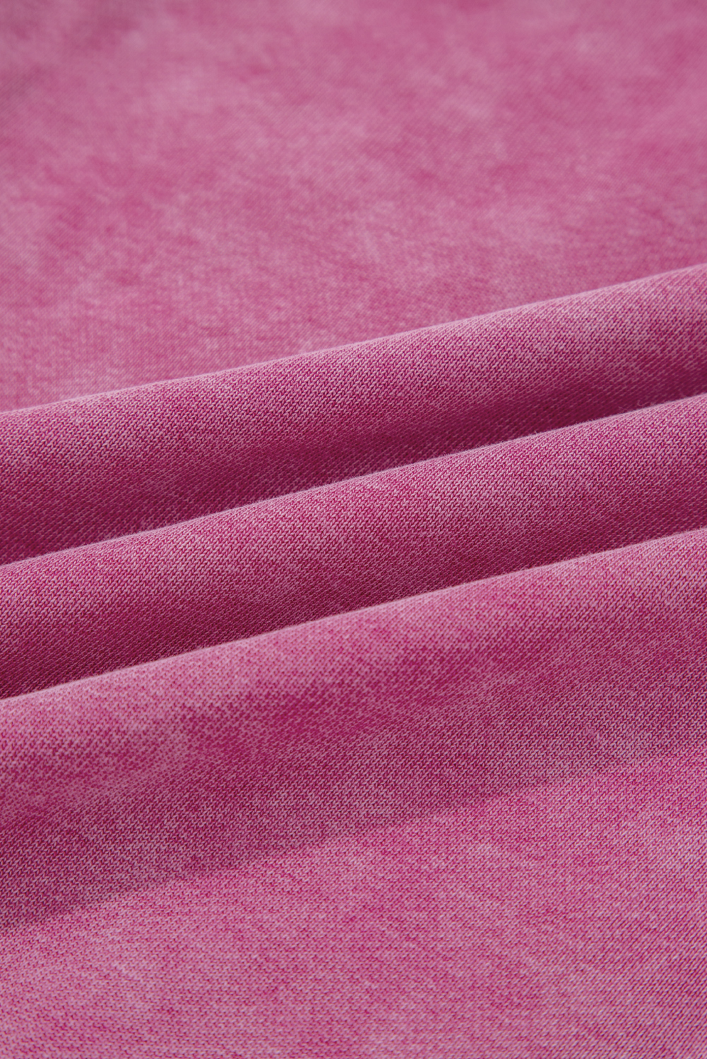 Rose Red Lace Patchwork Detail Notched Neck Mineral Wash Baggy Sweatshirt - Image 7