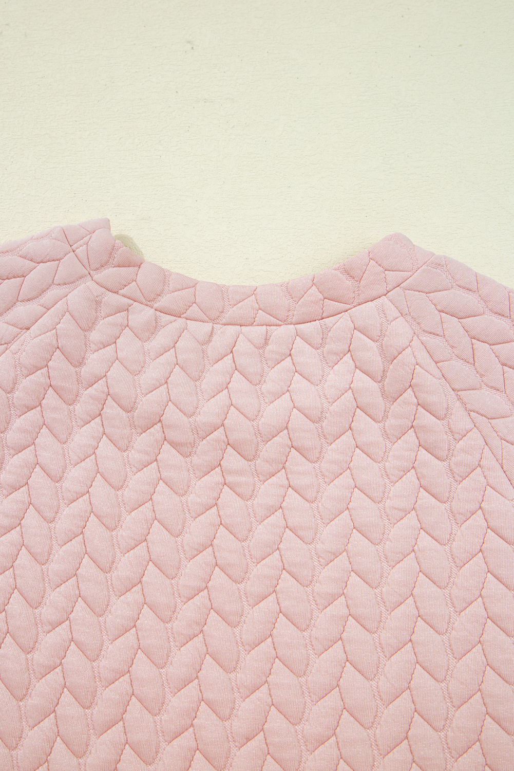 Delicacy Braided Texture Ruffle Hem Top Drawstring Loose Pants Set - Image 6