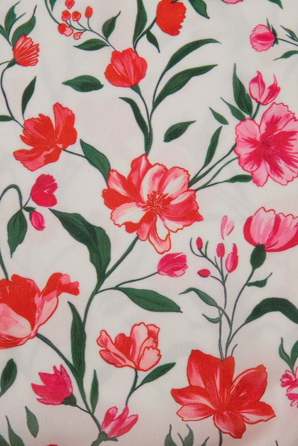 Pink Plus Size Floral Square Neck Puff Sleeve Ruffle Maxi Dress - Image 7