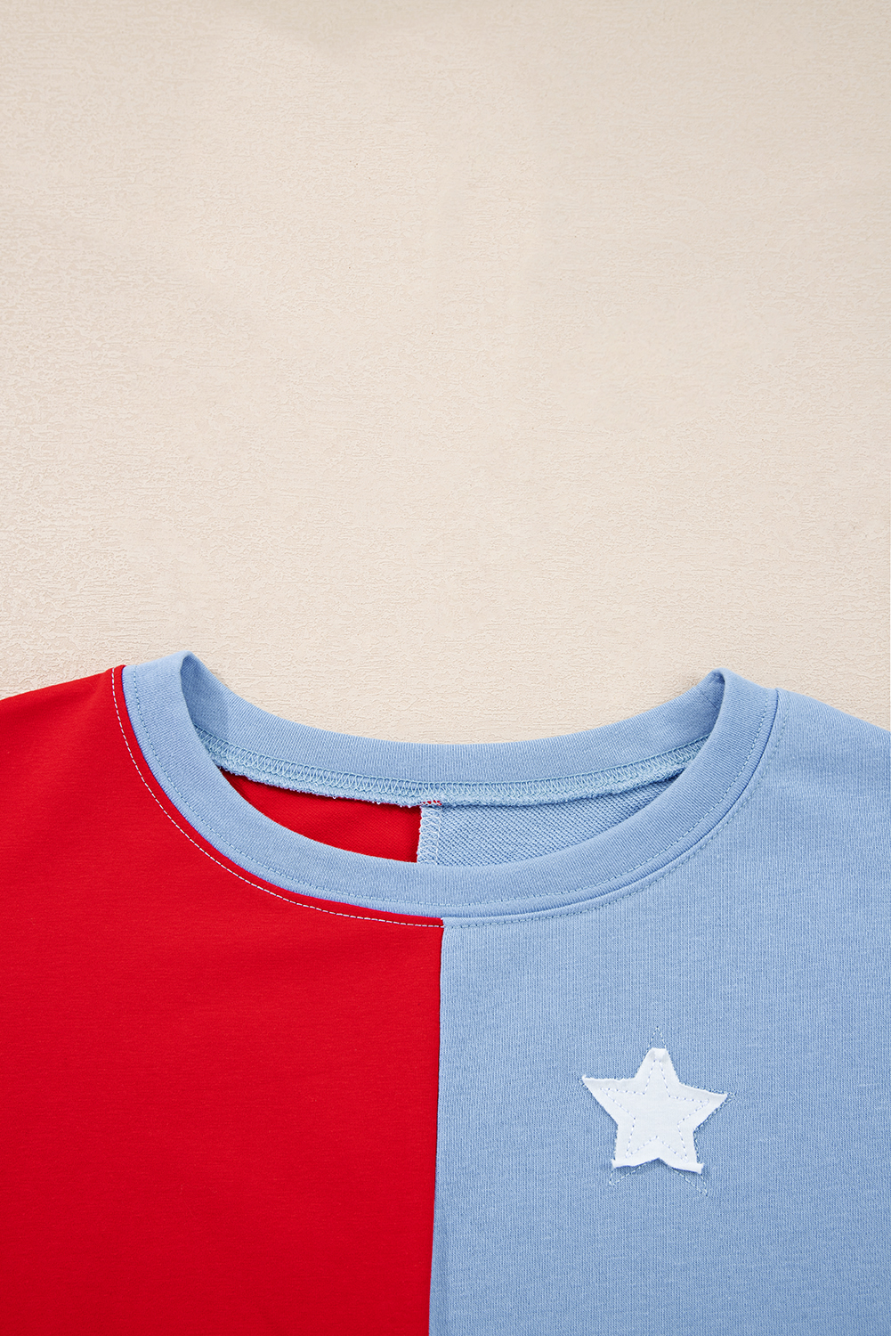 Multicolour American Flag Vintage Oversized Pullover Sweatshirt - Image 6