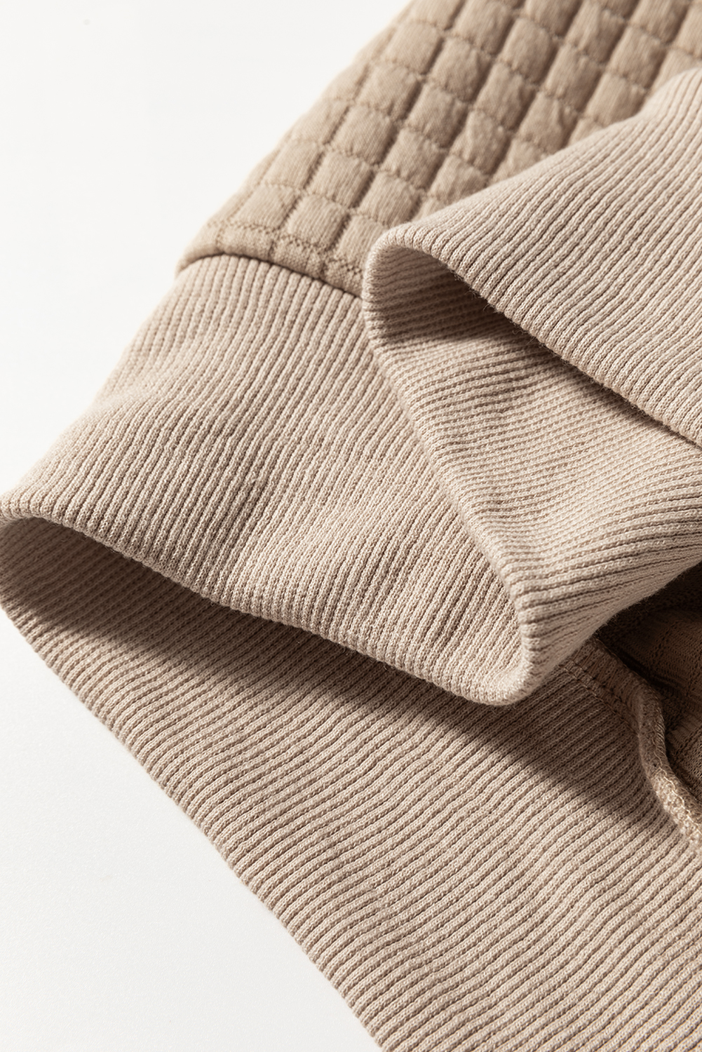 Parchment Leopard Quilted Patchwork Crew Neck Sweatshirt - Image 7