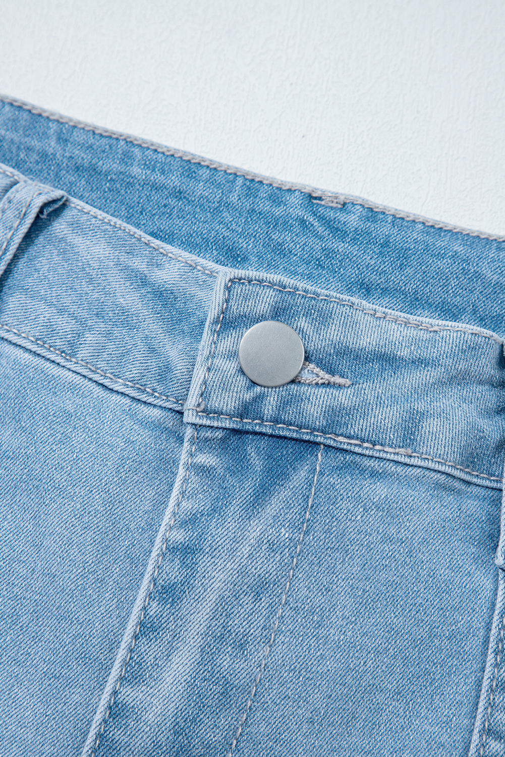 Beau Blue High Rise Barrel Relaxed Patch Pocket Jeans - Image 6