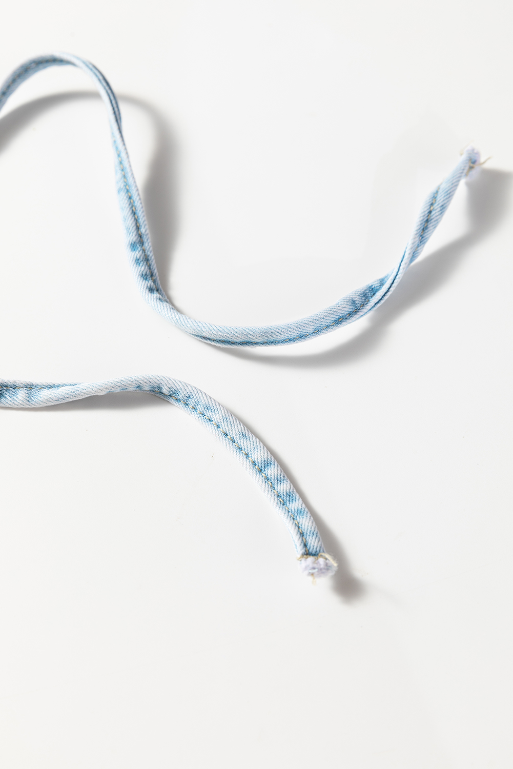 Myosotis Exposed Stitch Detail Drawstring Barrel Jeans - Image 8