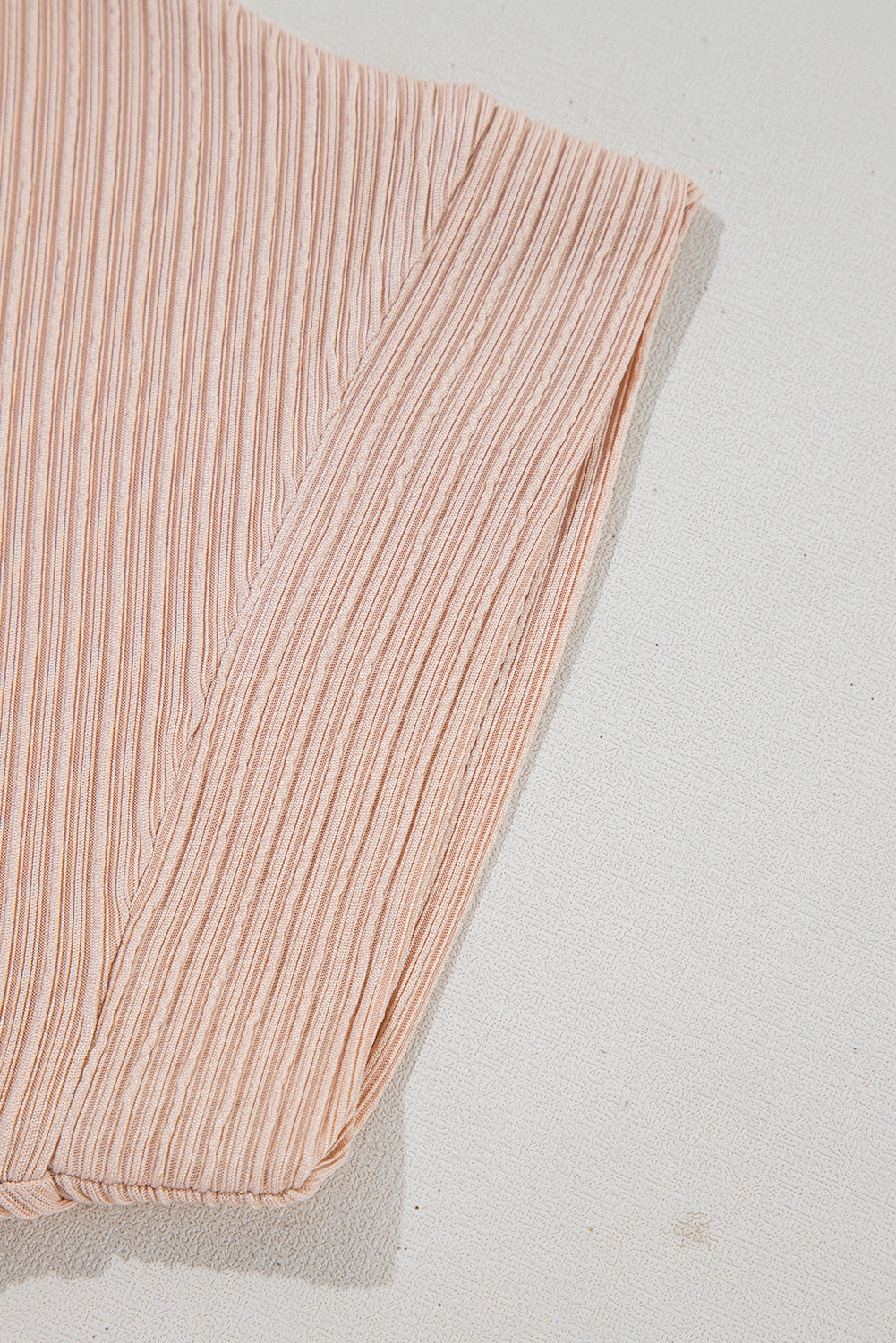 Jet Stream Textured Knit Round Neck Short Sleeve Top - Image 8