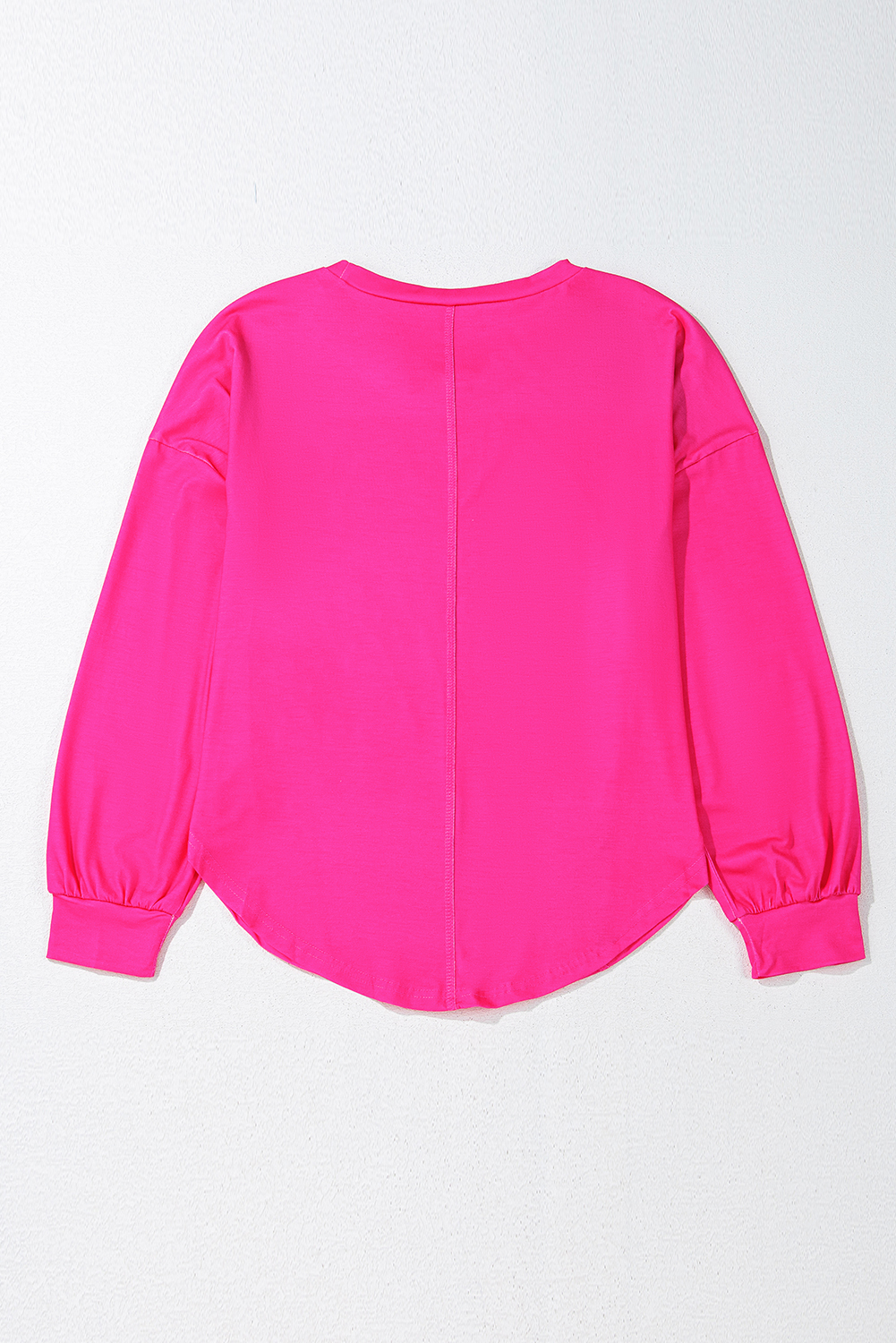 Light Green Colorblock Striped Drop Shoulder Loose Top - Image 3