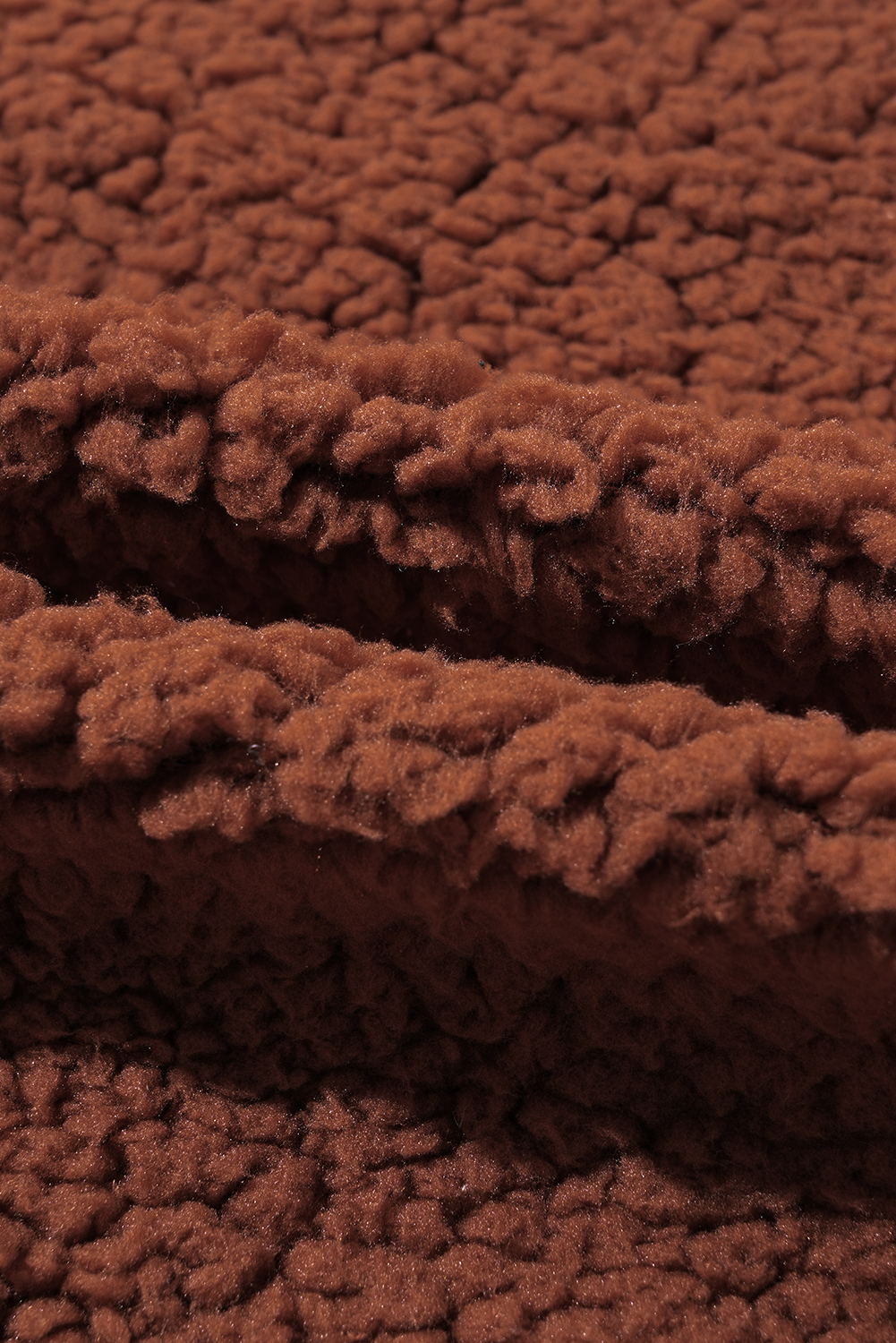 Red Clay Faux Shearling Teddy Bear Jacket - Image 8