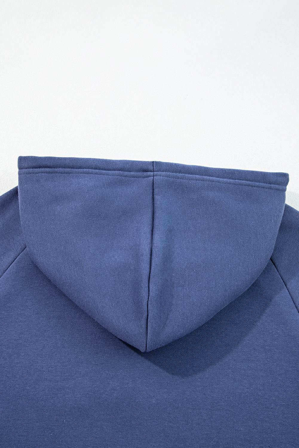 Dirty blue Fleece Lined Adjustable Drawstring Oversize Tunic Hoodie - Image 7