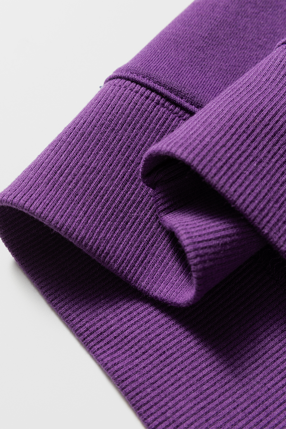 Tillandsia Purple Varsity Striped Detail Drop Shoulder Oversized Sweatshirt - Image 7