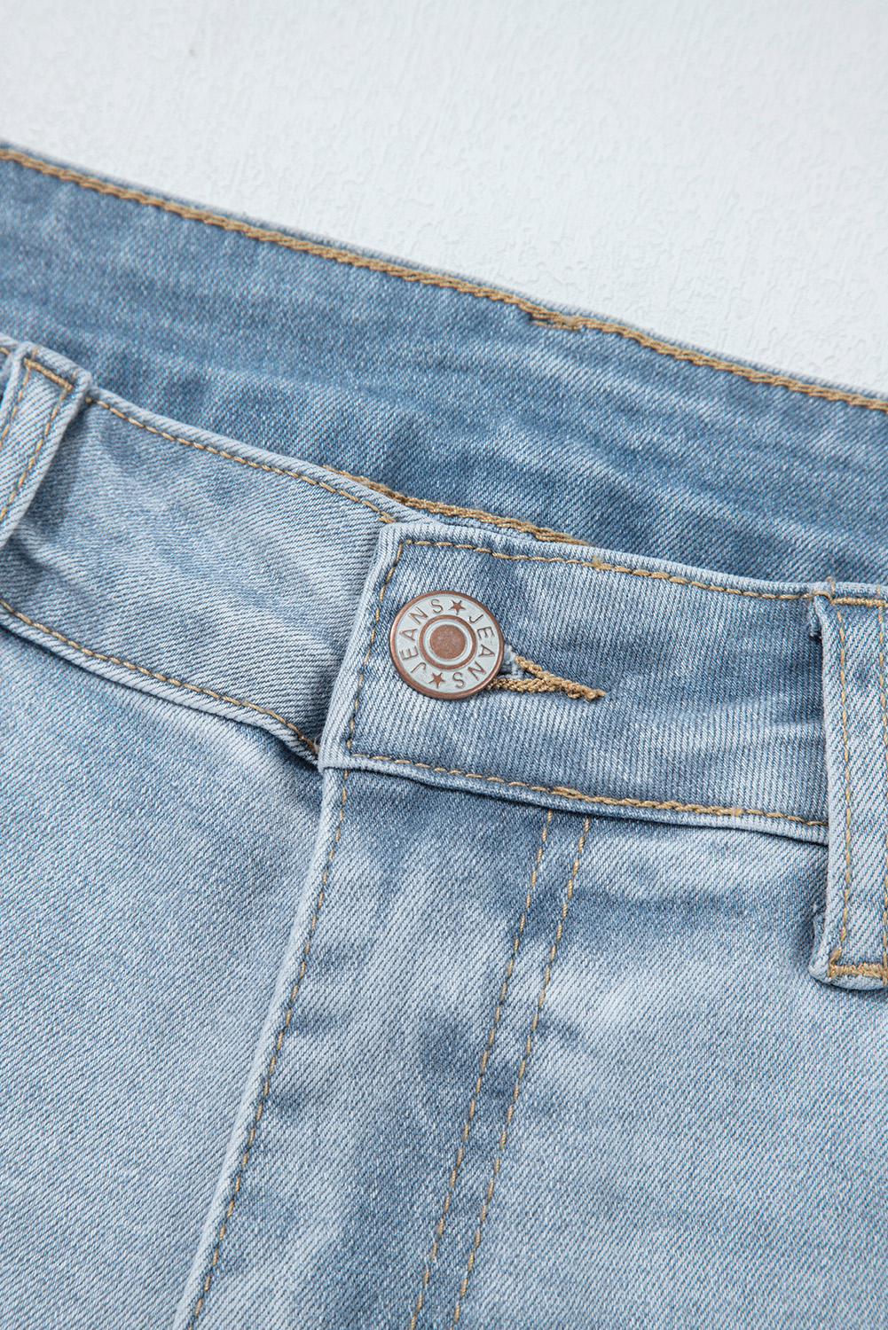 Beau Blue Mid Rise Ankle-Length Distressed Skinny Jeans - Image 5