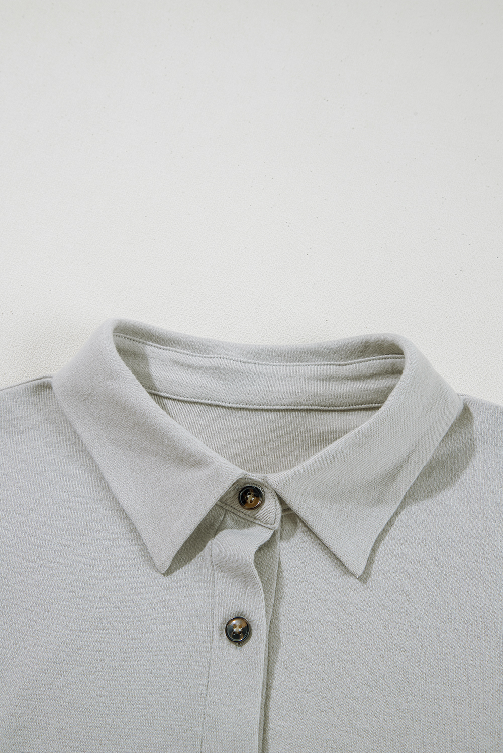 Gray 3 Pcs Crop Tank Top Shorts with Cardigan Lounge Set - Image 6