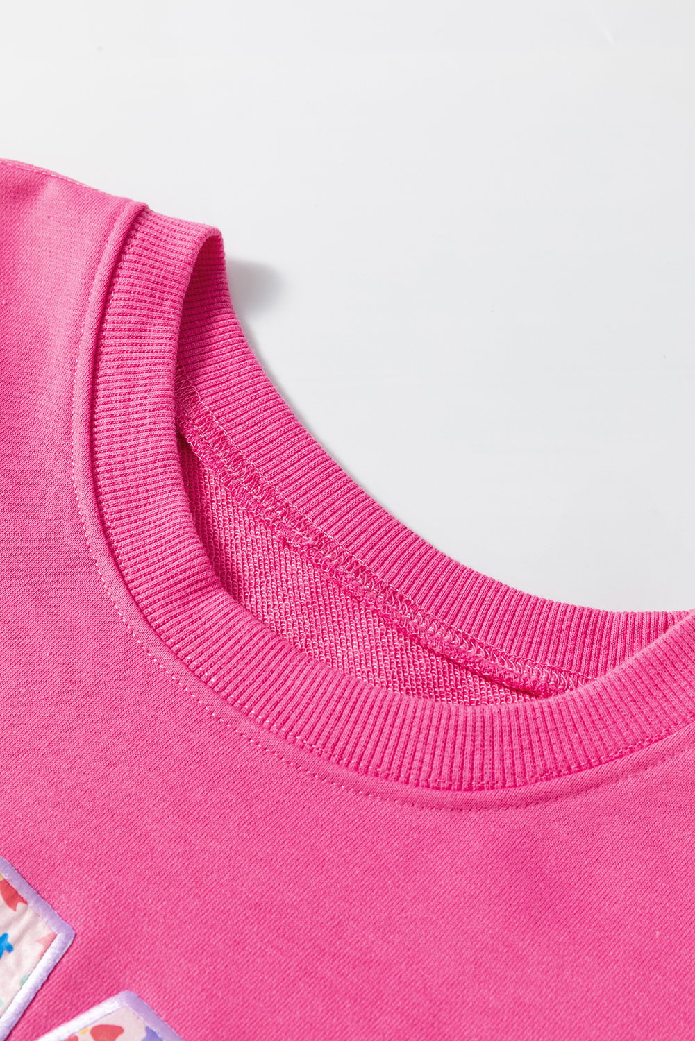 Rose Red Floral MAMA Embroidered Graphic Pullover Sweatshirt - Image 8