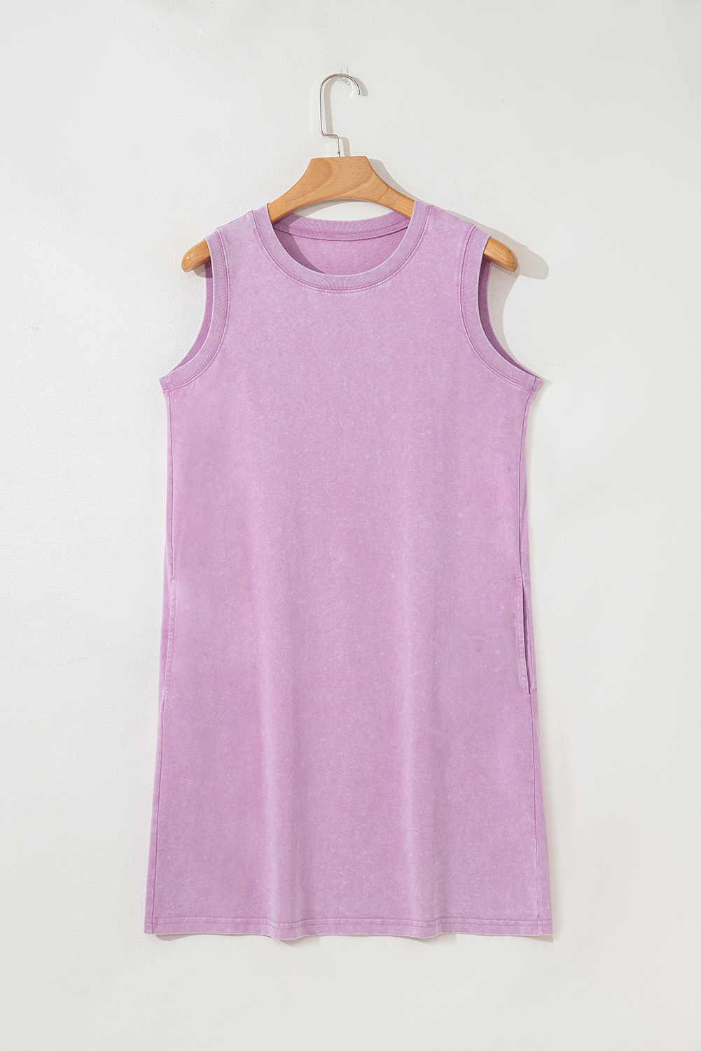 Phalaenopsis Mineral Wash Tank Mini Dress with Pockets - Image 4