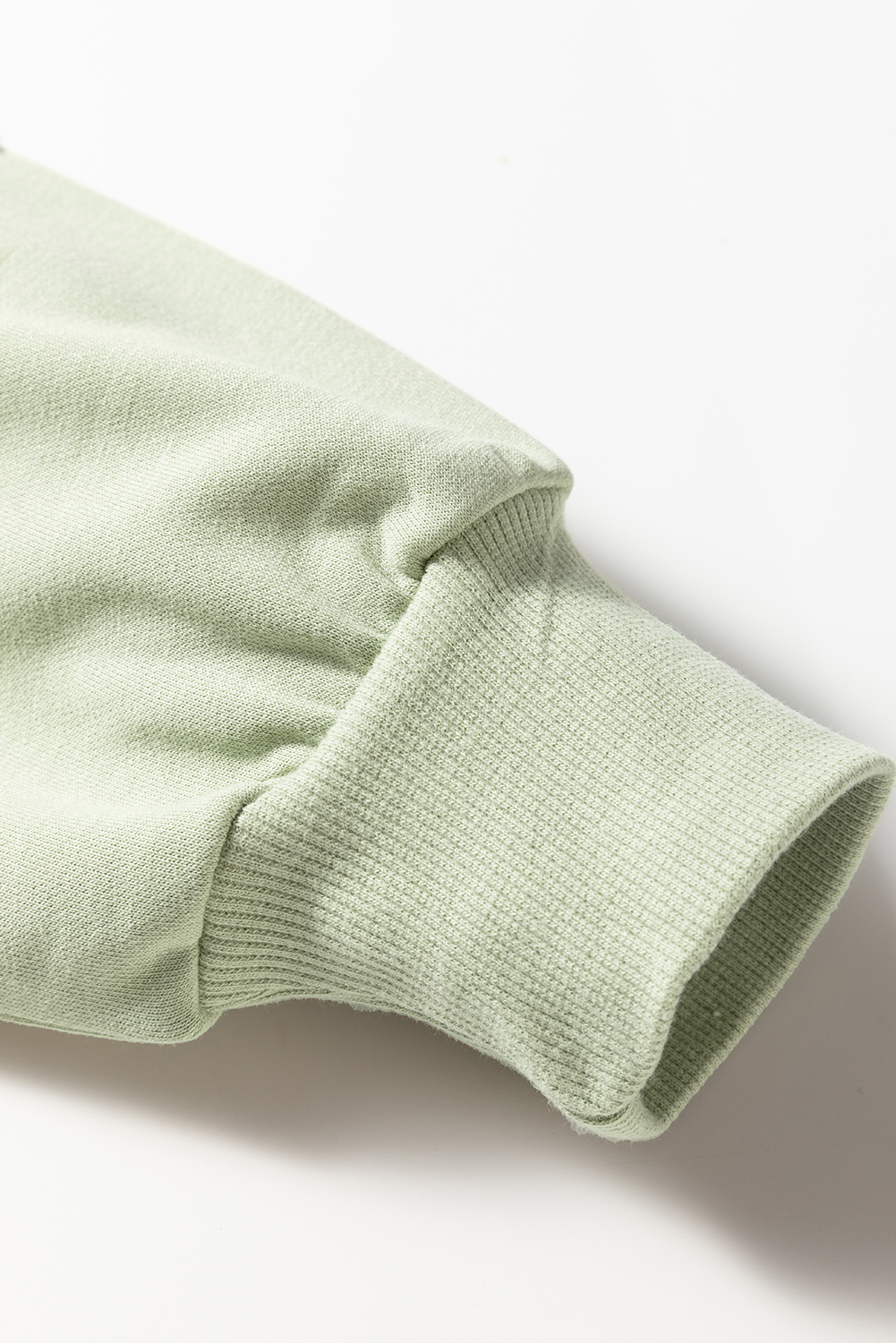 Laurel Green Floral Plaid Mixed Sleeve Raw Edge Relaxed French Terry Top - Image 7