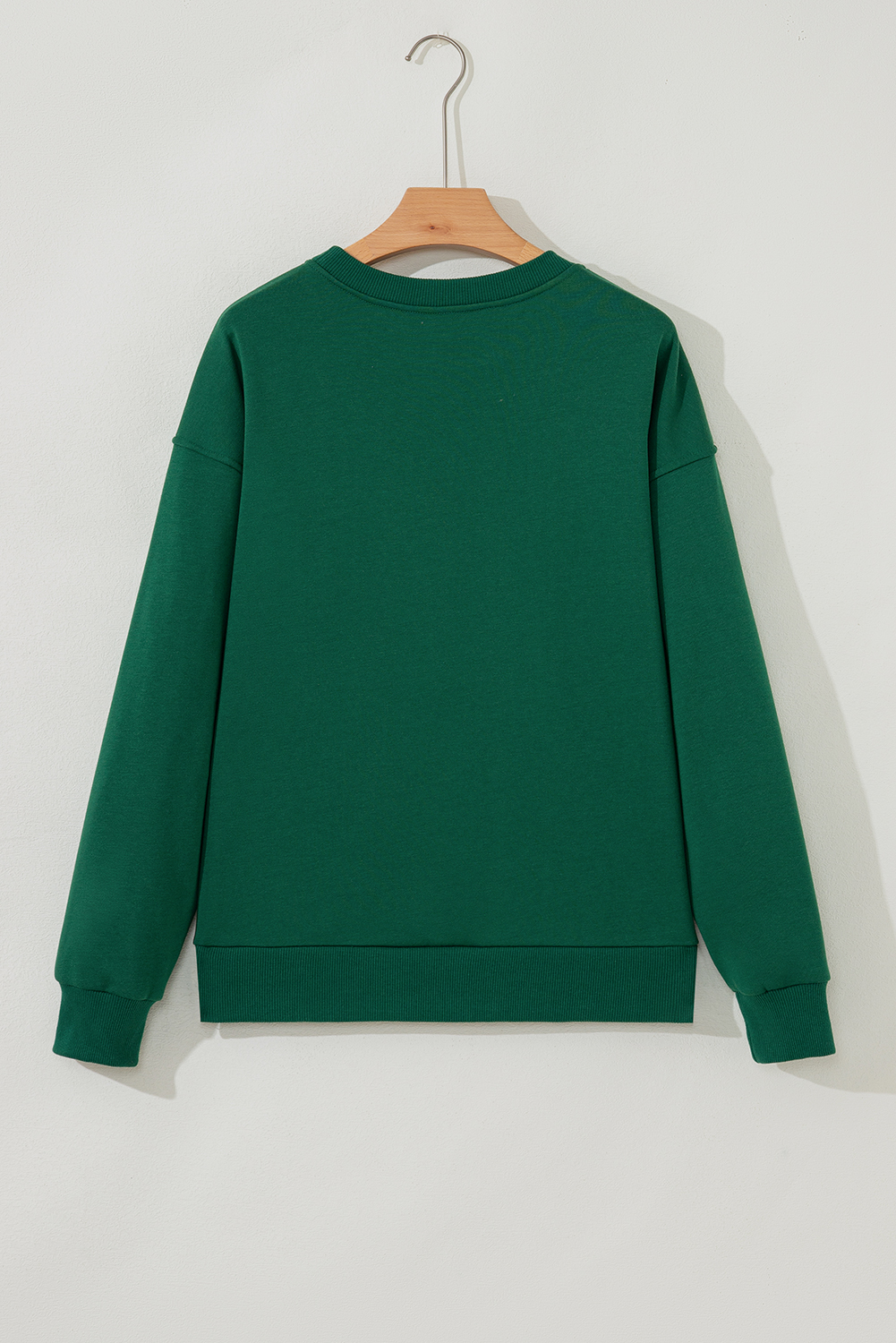 Evergreen Embroidered Letter Graphic Christmas Fashion Sweatshirt - Image 7