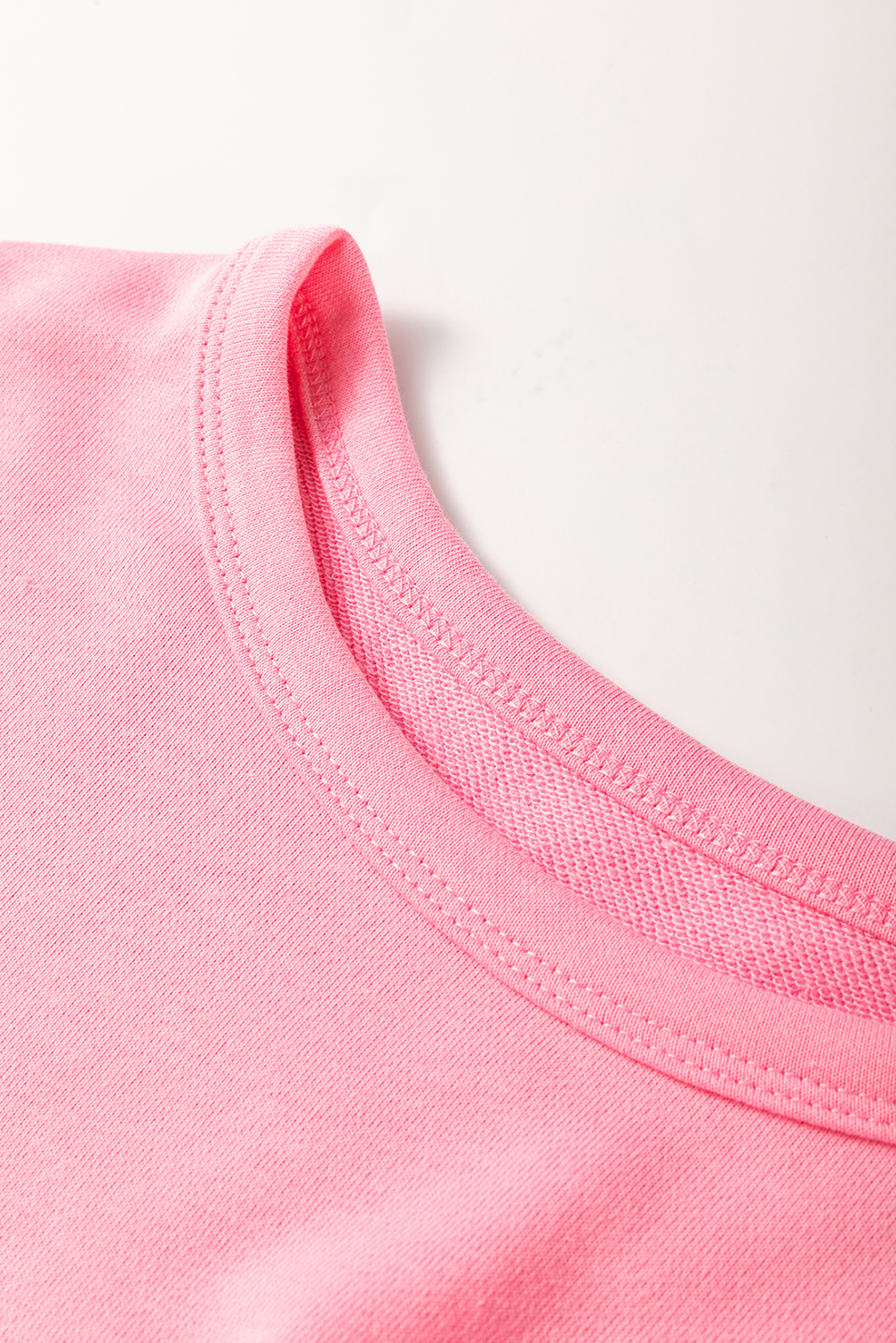 Sachet Pink Solid Color Patchwork Pullover Top and Cargo Pants Set - Image 7