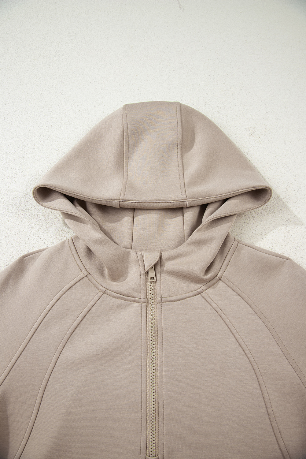 Jet Stream Half Zip Thumbhole Sleeve Hoodie Active Pants 2pcs Outfit - Image 7