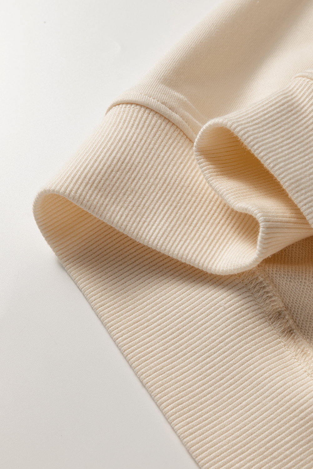 Parchment Checkered Patchwork Kangaroo Pocket Half Zipper Hoodie - Image 7