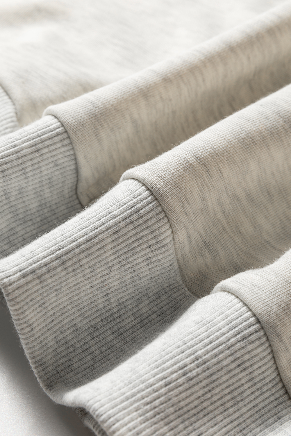 Light Grey Multicolored Striped Patchwork Drop Shoulder Sweatshirt - Image 8