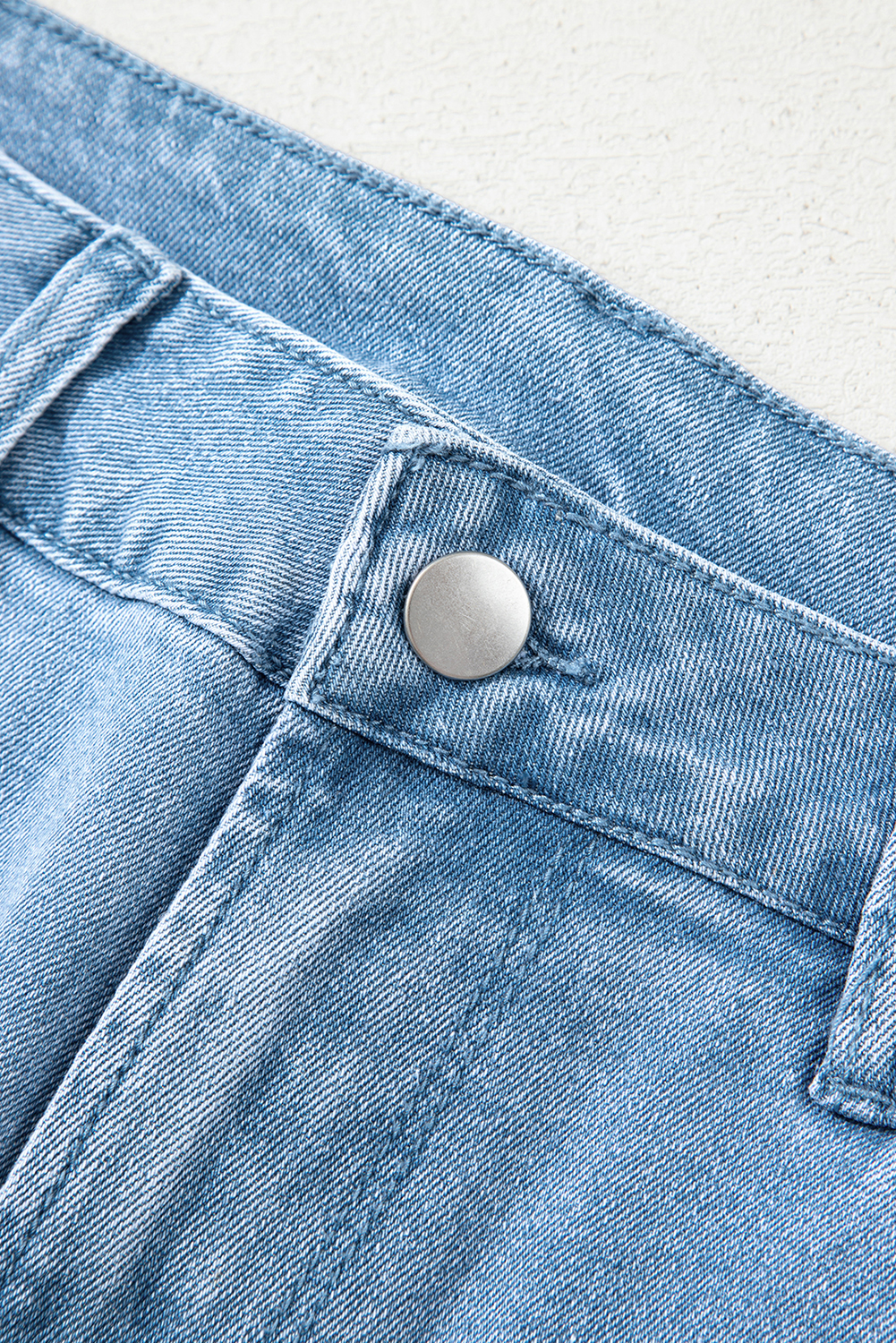 Myosotis Acid Washed High Rise Cropped Wide Leg Jeans - Image 7