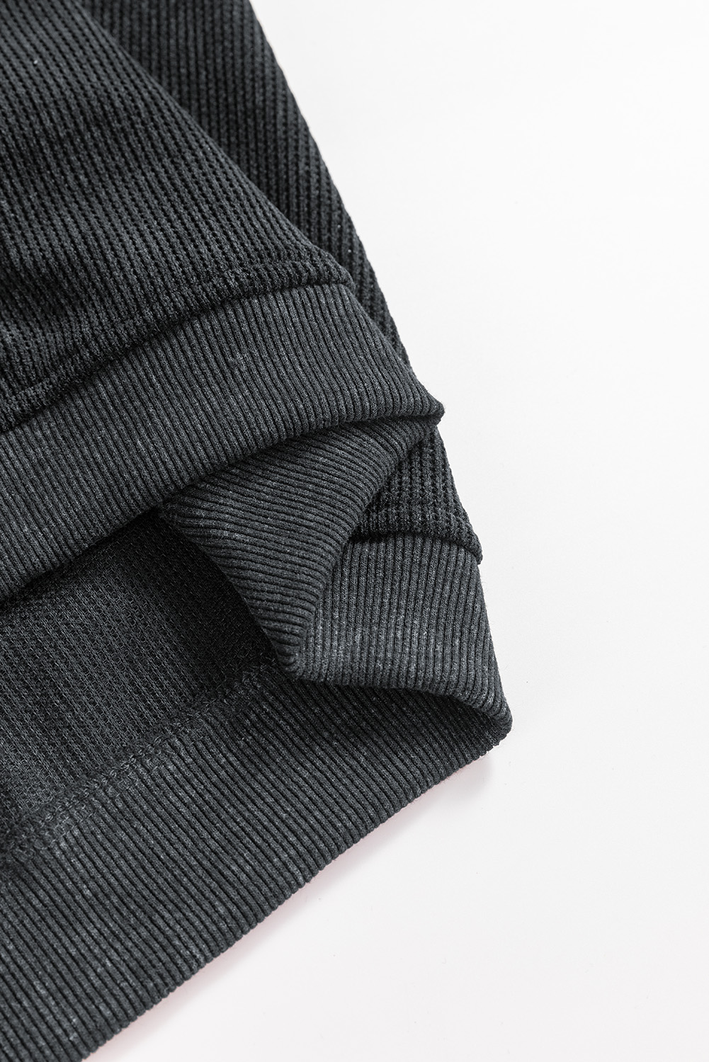 Black Halloween Ghost Corded Crew Neck Loose Sweatshirt - Image 8