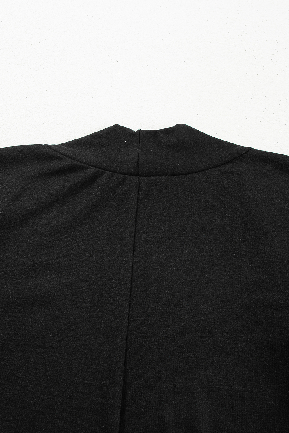 Black Split Long Cardigan and Skinny Pants Lounge Set - Image 8