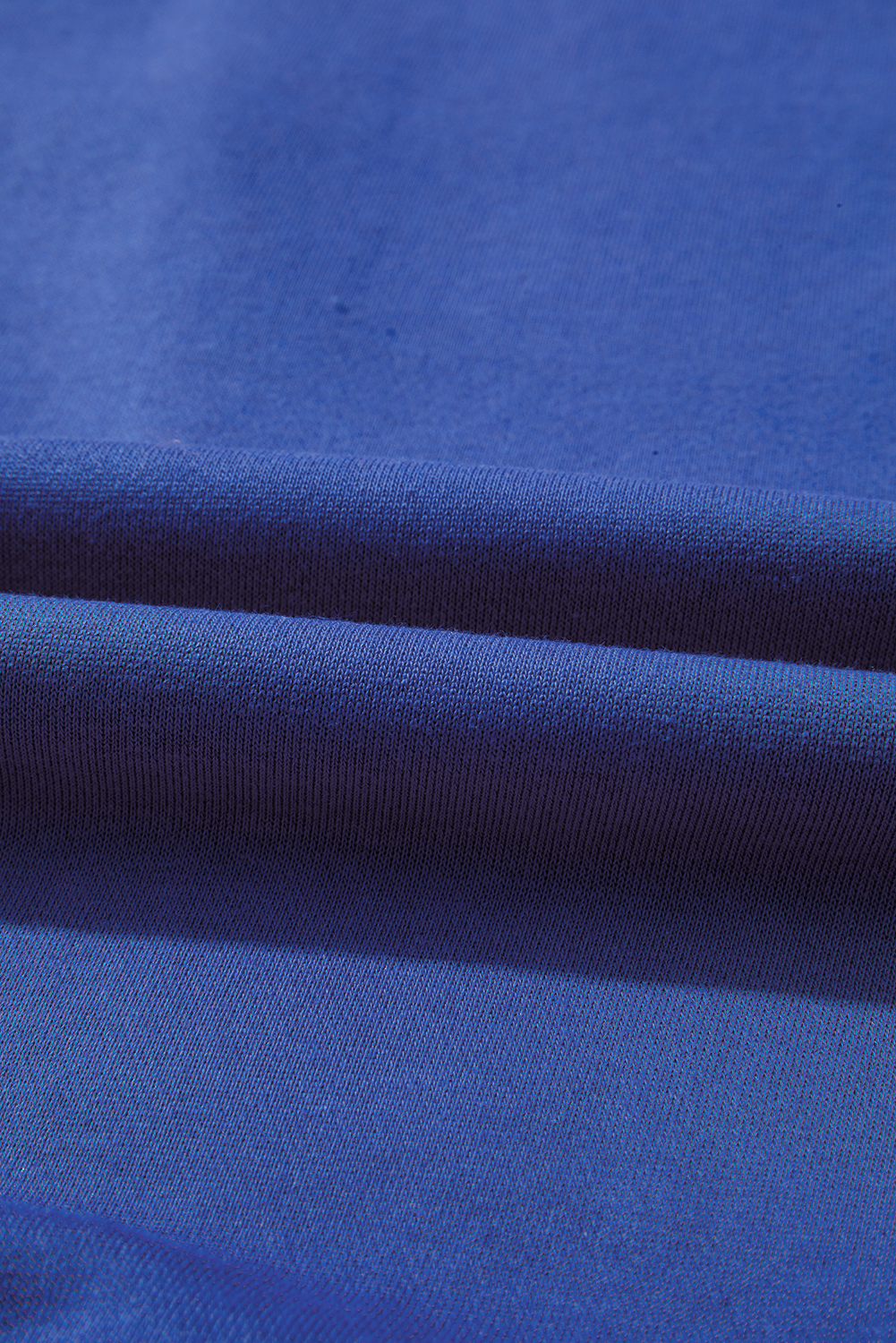 Sky Blue Varsity Striped Detail Drop Shoulder Oversized Sweatshirt - Image 8