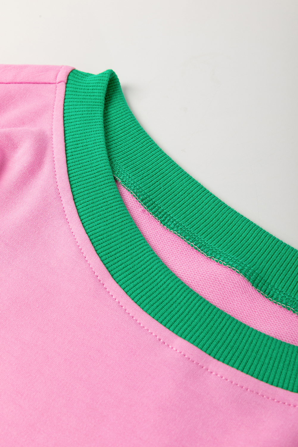 Bonbon Plus Size Contrast Trim T Shirt and Skirt Two Piece Set - Image 7