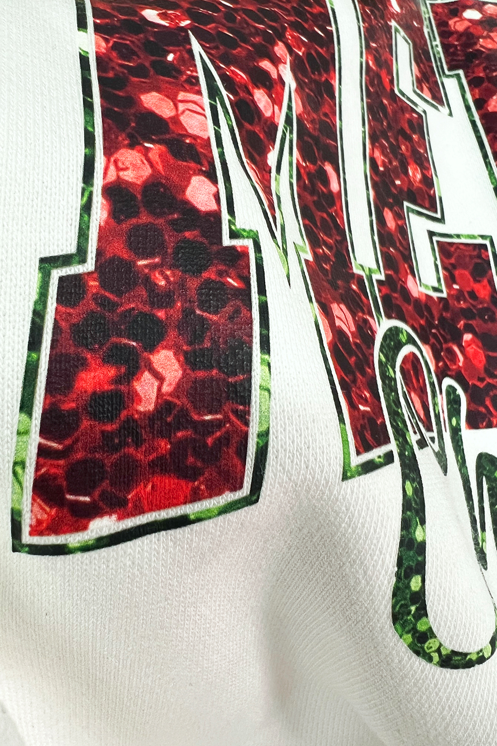 Beige MERRY Christmas Heat Transfer Printing Crewneck Pullover Sweatshirt - Image 8