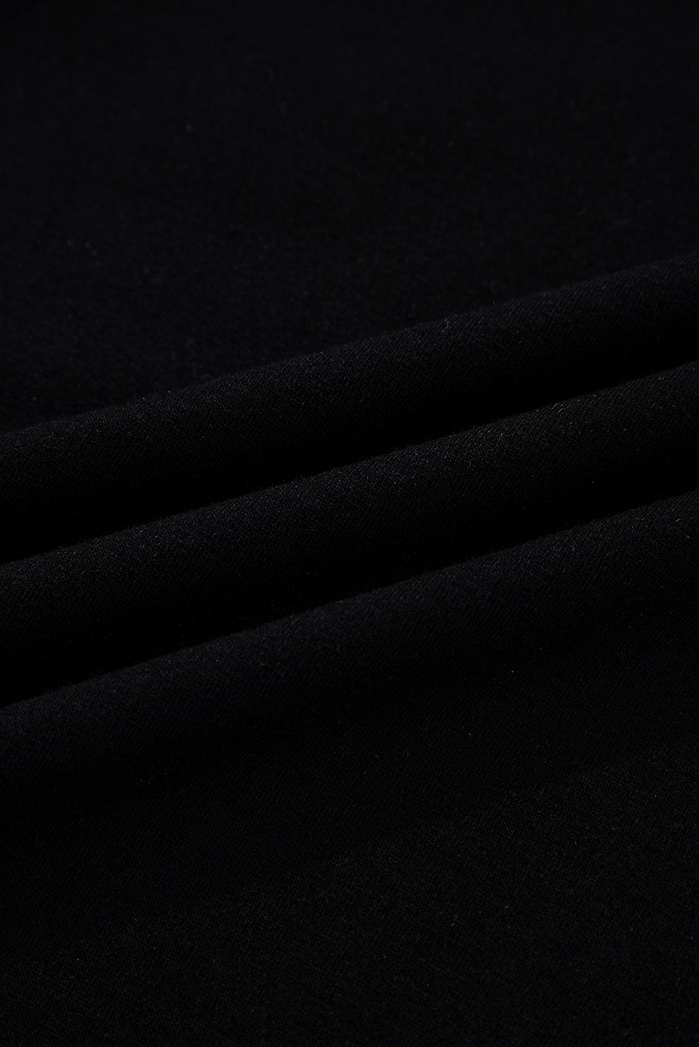 Black Scallop Trim Color Block Long Sleeve Collared Top - Image 8