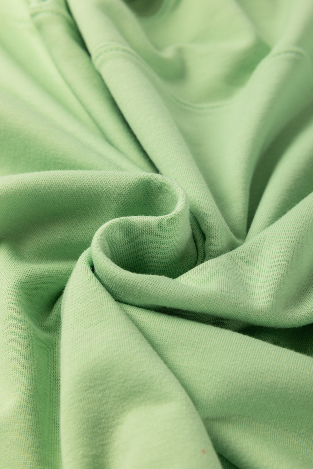 Meadow Mist Green Plus Size V Neck Drop Shoulder Tee Loose Shorts 2pcs Outfit - Image 8