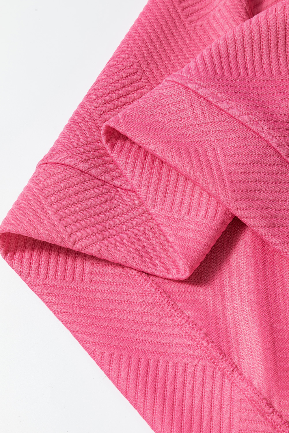 Strawberry Pink Ultra Loose Textured 2pcs Slouchy Outfit - Image 8