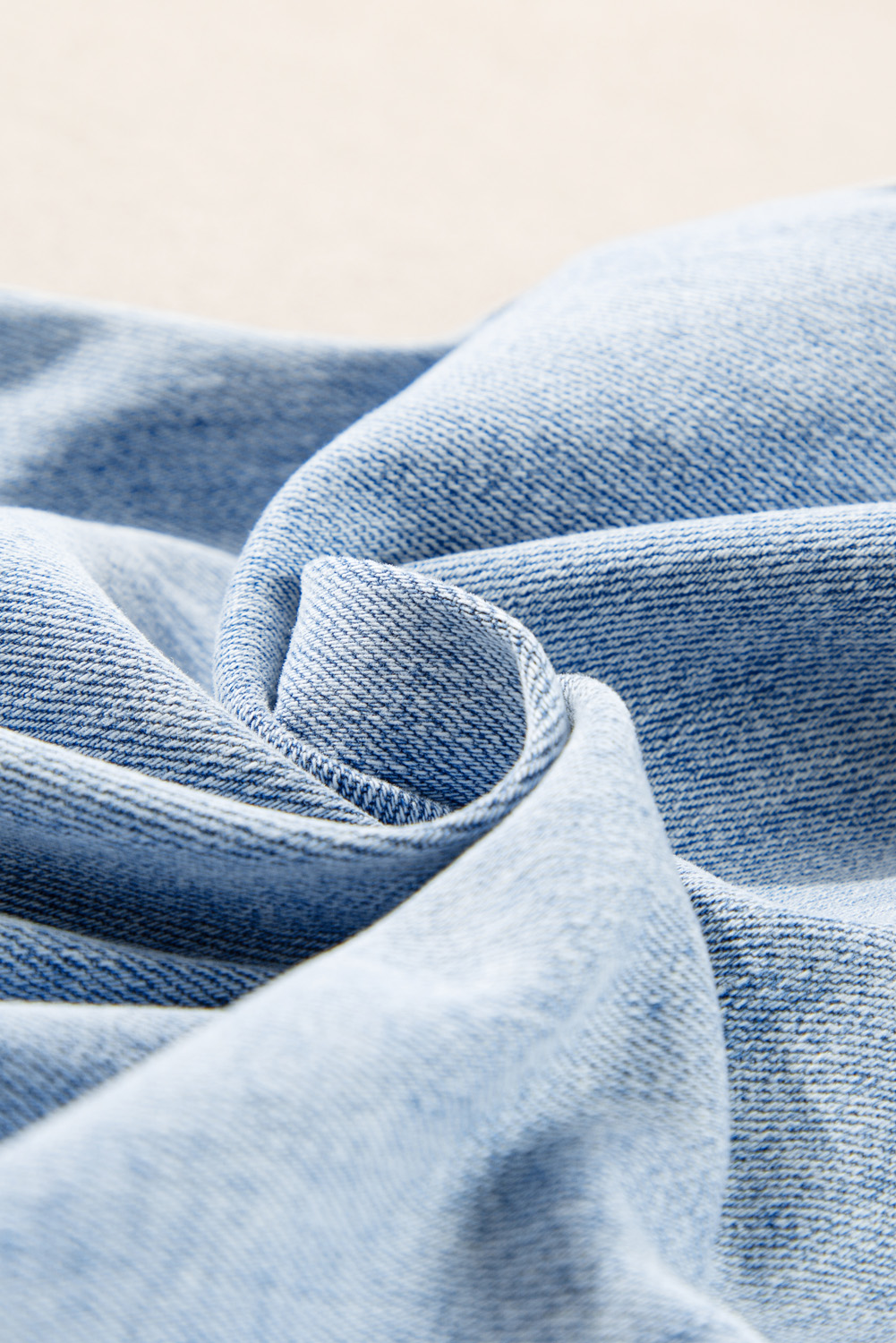 Beau Blue Light Wash Distressed Straight Jeans - Image 8