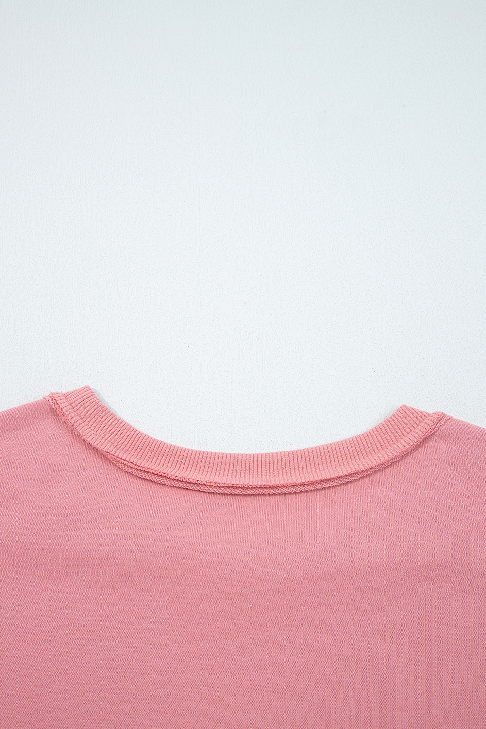 Peach Blossom Floral Applique Baggy Pullover Sweatshirt - Image 7