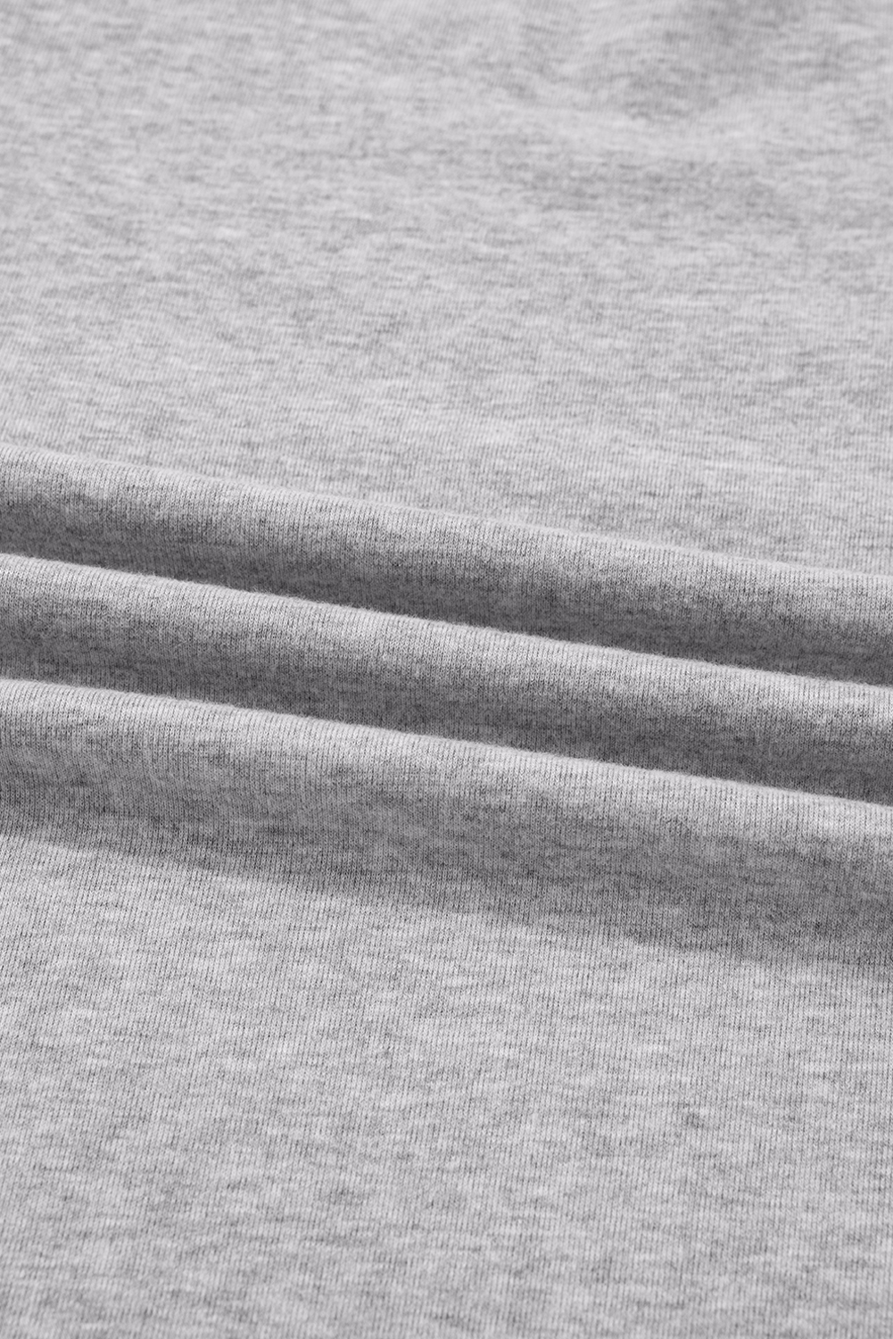 Gray Hollowed Lace Ribbed Knit Long Sleeve Patchwork Top - Image 7