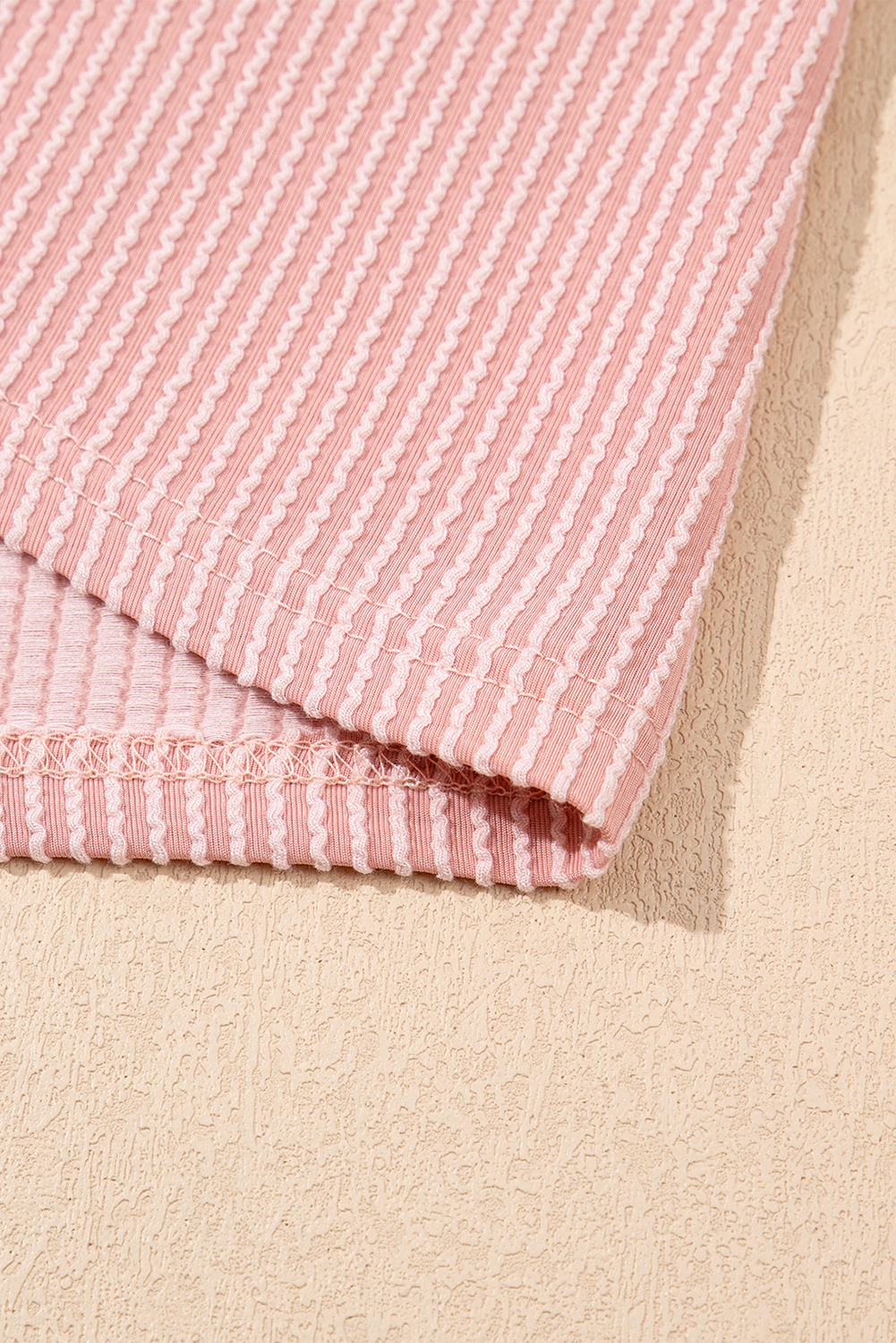 Blossom Corded Knit Crew Neck Puff Sleeve Shift Mini Dress - Image 7