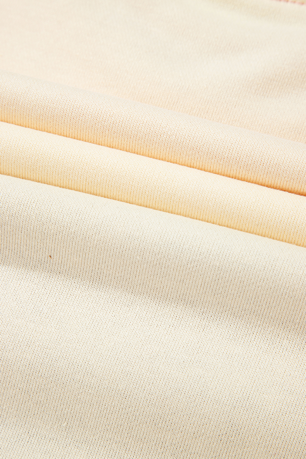 Meadow Mauve Colorblock Patchwork Drop Shoulder Sweatshirt - Image 8