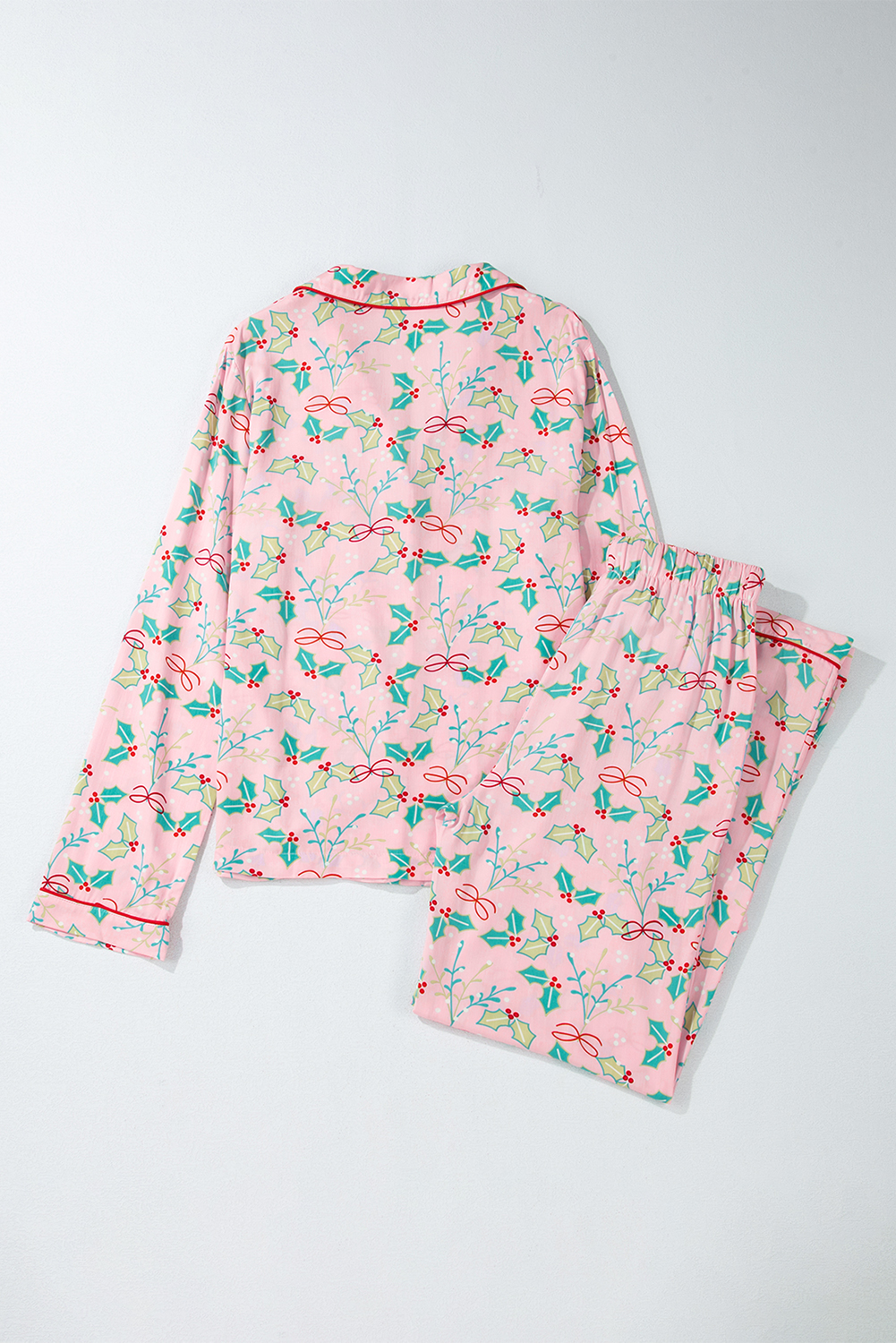 Multicolour Floral Christmas Pajamas Set - Image 6