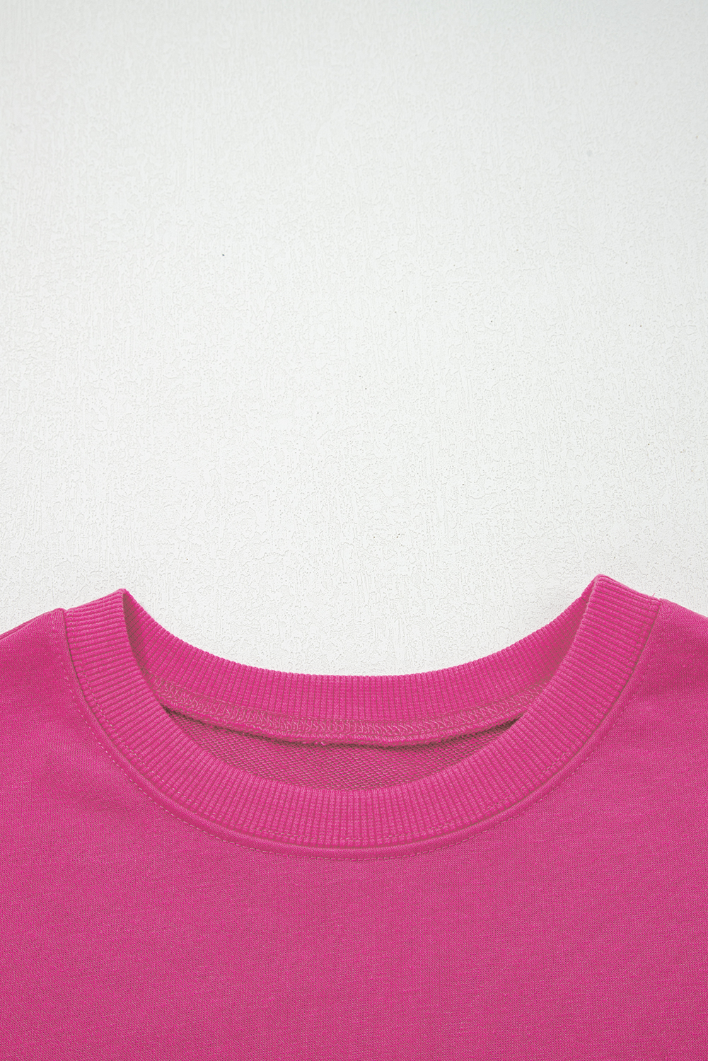 Rose Red Varsity Striped Detail Drop Shoulder Oversized Sweatshirt - Image 4