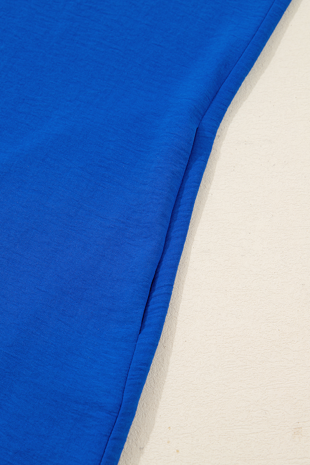 Sky Blue Frilled V Neck Bracelet Sleeve Shift Mini Dress - Image 8