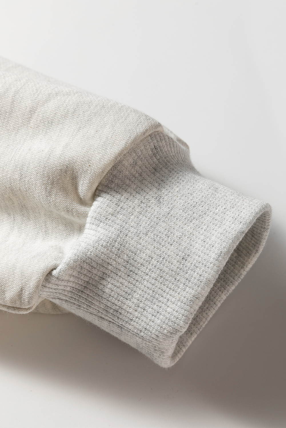 Light Grey Multicolored Striped Patchwork Drop Shoulder Sweatshirt - Image 6