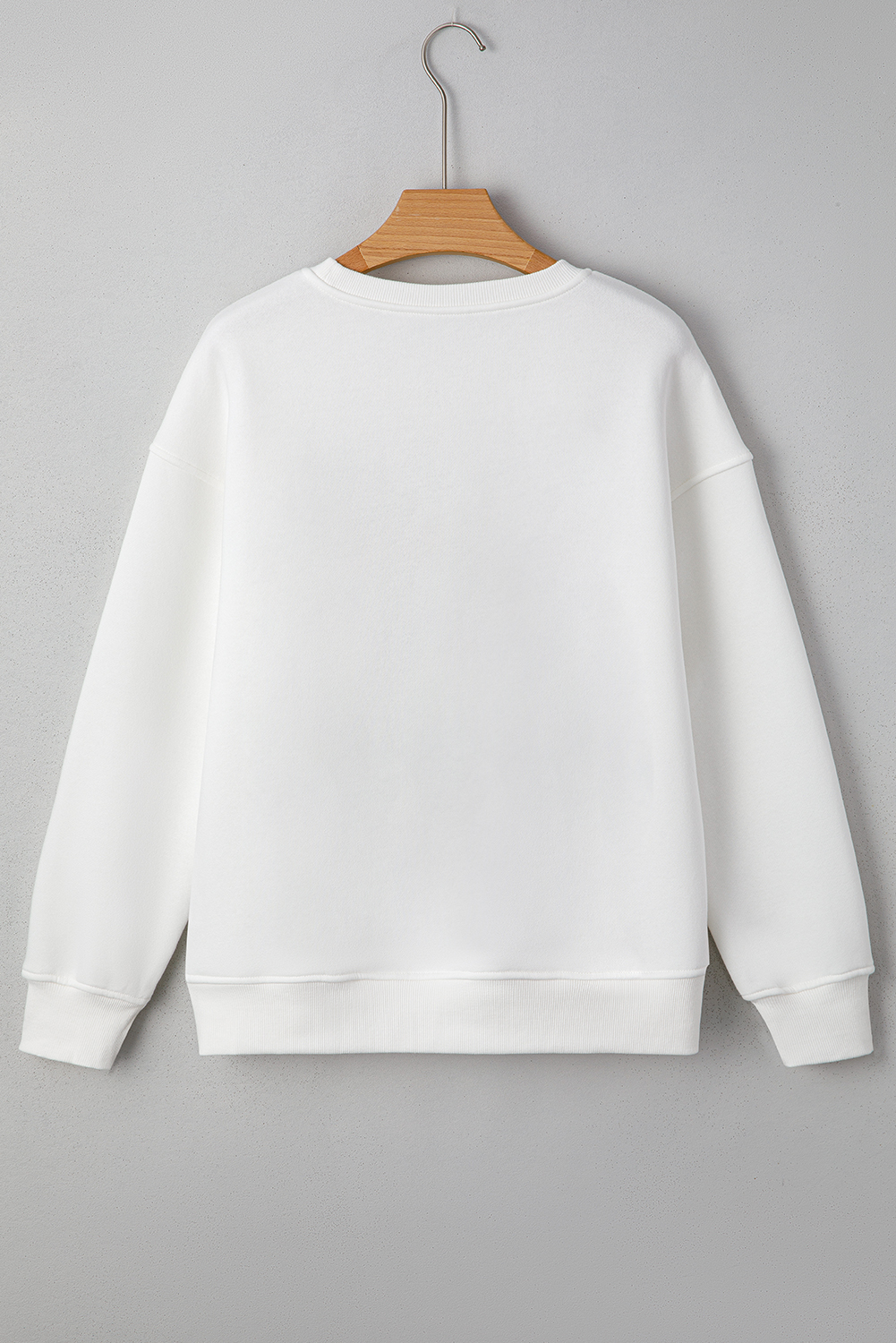 White FARM FRESH PUMPKINS Embroidered Graphic Thanksgiving Holiday Sweatshirt - Image 5