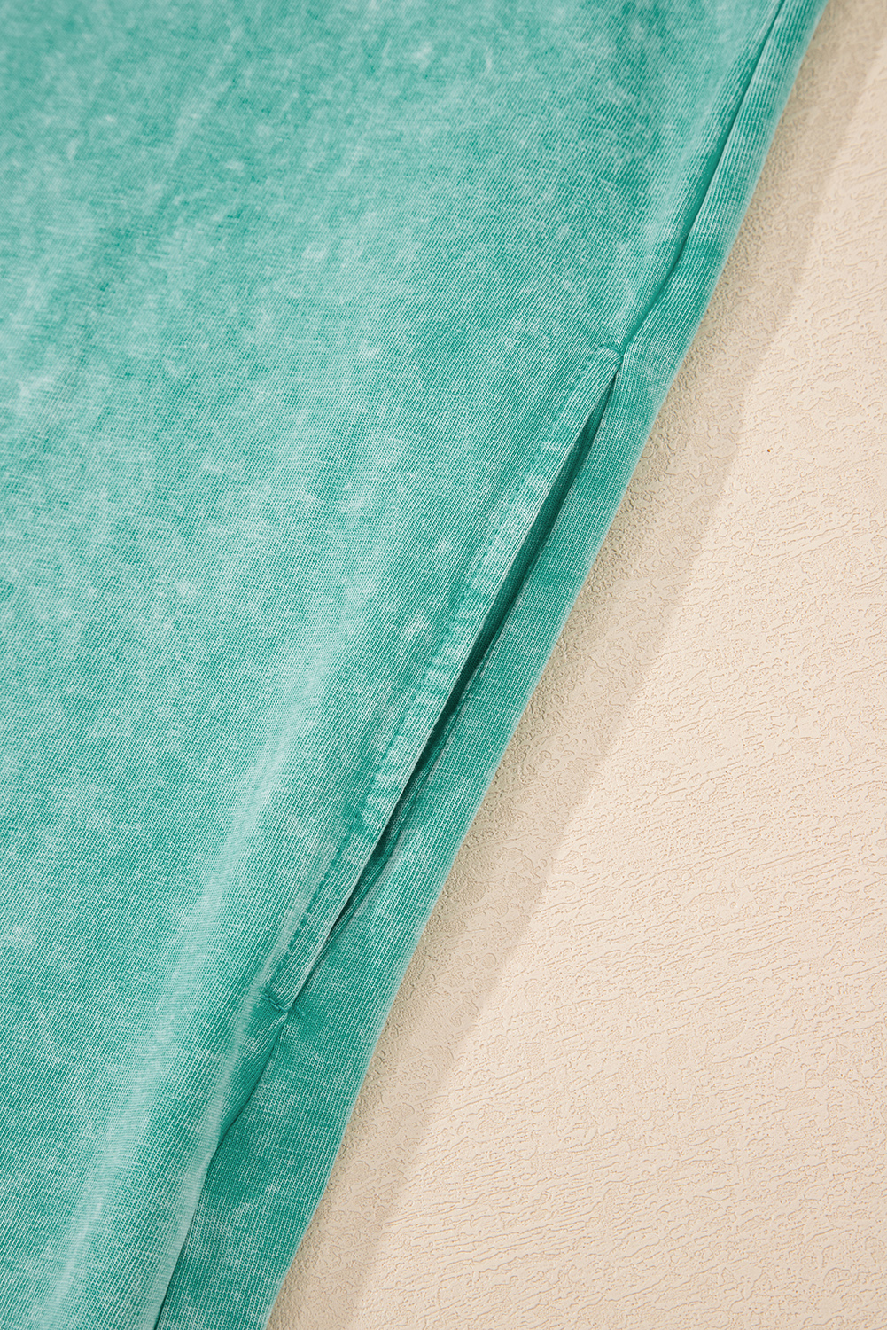 Sea Green Mineral Wash Tank Mini Dress with Pockets - Image 8