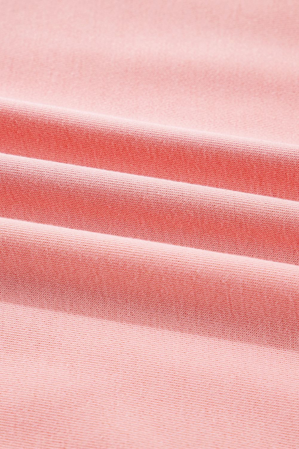 Apricot Pink Exposed Seam Color Block Patchwork Slit Cuffs Oversize Sweatshirt - Image 8