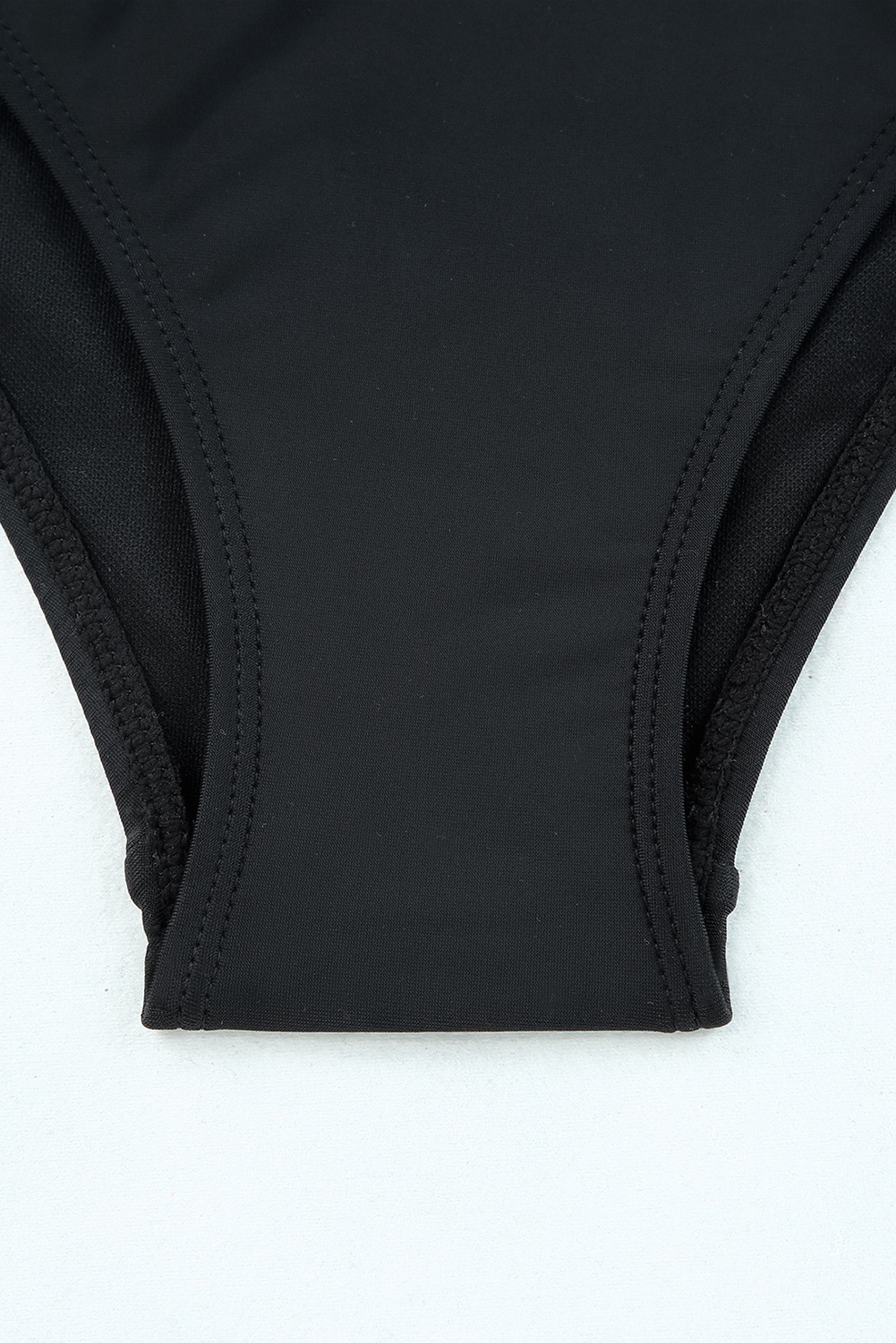 Black Rose Leopard Mesh Trim 2pcs Bikini Swimsuit - Image 8