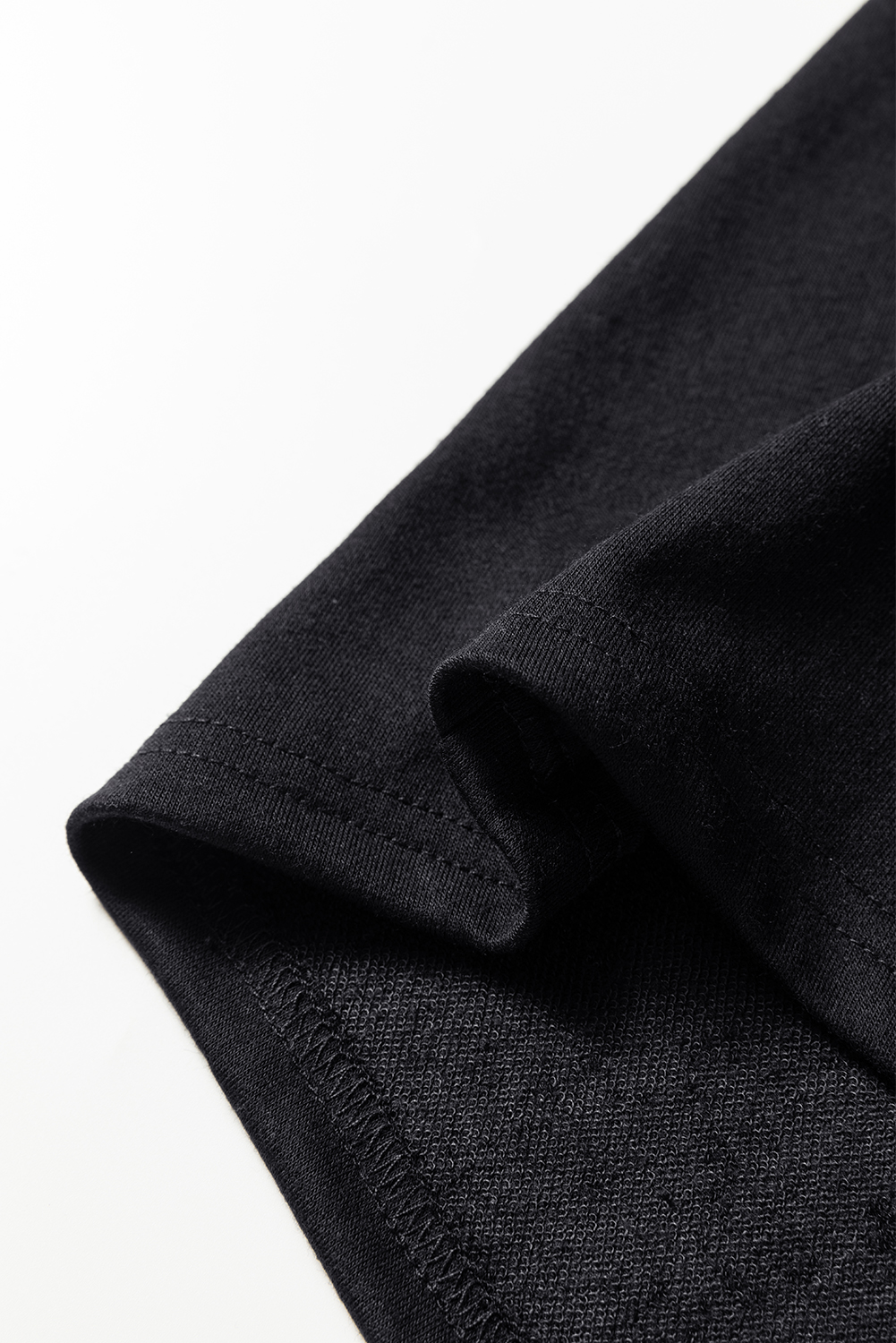 Black Halloween Rhinestone Pumpkin Face Contrast Ribbed Long Sleeve Patchwork Top - Image 8