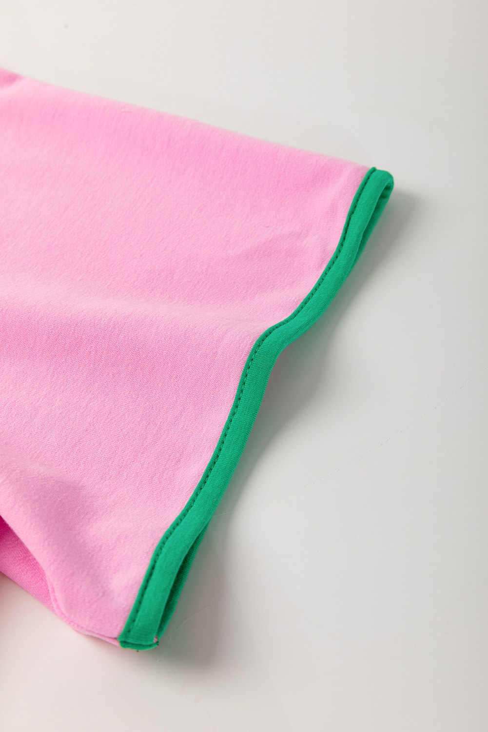 Bonbon Plus Size Contrast Trim T Shirt and Skirt Two Piece Set - Image 6