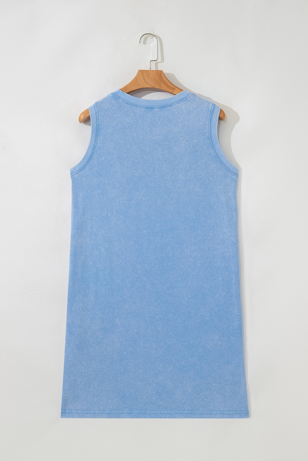 Beau Blue Mineral Wash Tank Mini Dress with Pockets - Image 5