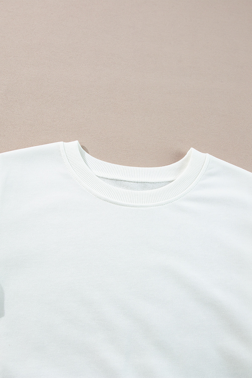 White French Terry Color Block Long Sleeve Top - Image 6